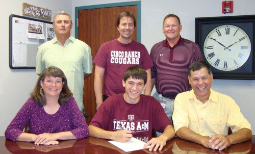 Ryan Weatherly signs with Texas A&M University